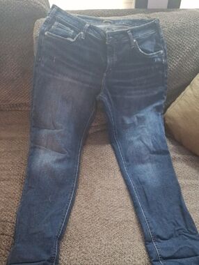 Silver Jeans Dark Blue Boyfriend Jeans